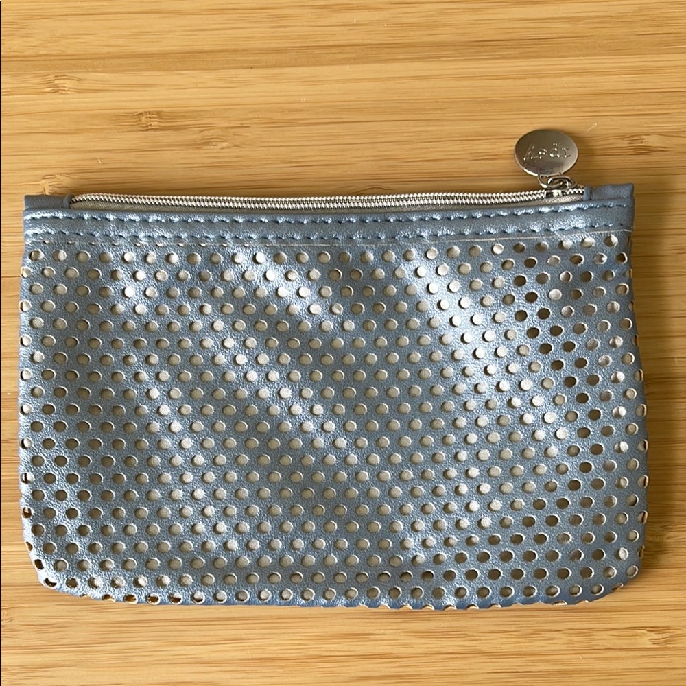 Ipsy Bag - Stylish Silver Perforated Pouch